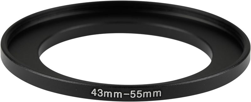 JOYTOLIN 43-55mm Metal Step-Up Ring Adapter Compatible with Mirrorless Cameras DSLR Lens, UV CPL ND Filter Thread Converter, Black - Image 3